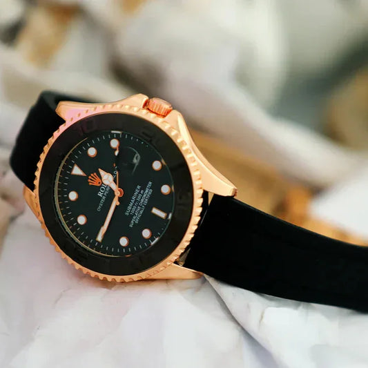 Rolex_Yacht_master_Leather_Strap_Leather_Strap_Black_Rose side