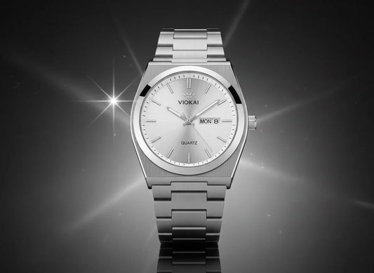 Viokai Men’s Stainless Steel Quartz Watch