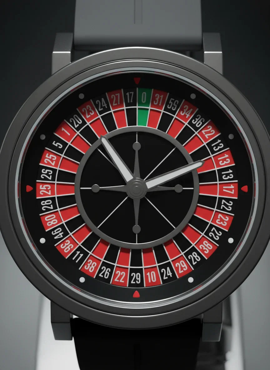 Ultimate Roulette Wheel Casino-Inspired Men's Watch