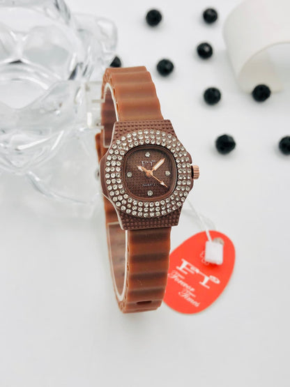 Veloria™ Luxe Crystal Bezel Quartz Watch
