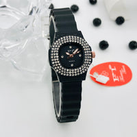 Veloria™ Luxe Crystal Bezel Quartz Watch