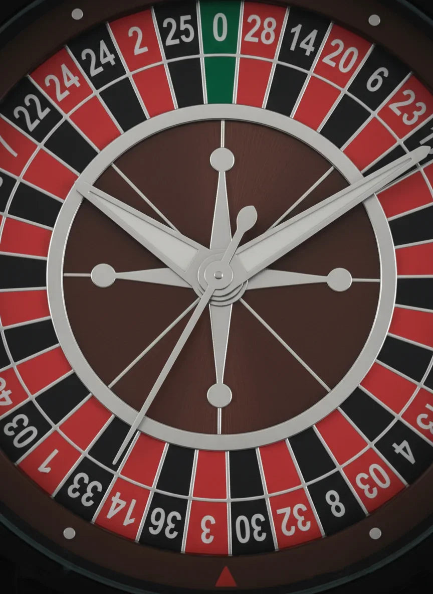 Ultimate Roulette Wheel Casino-Inspired Men's Watch