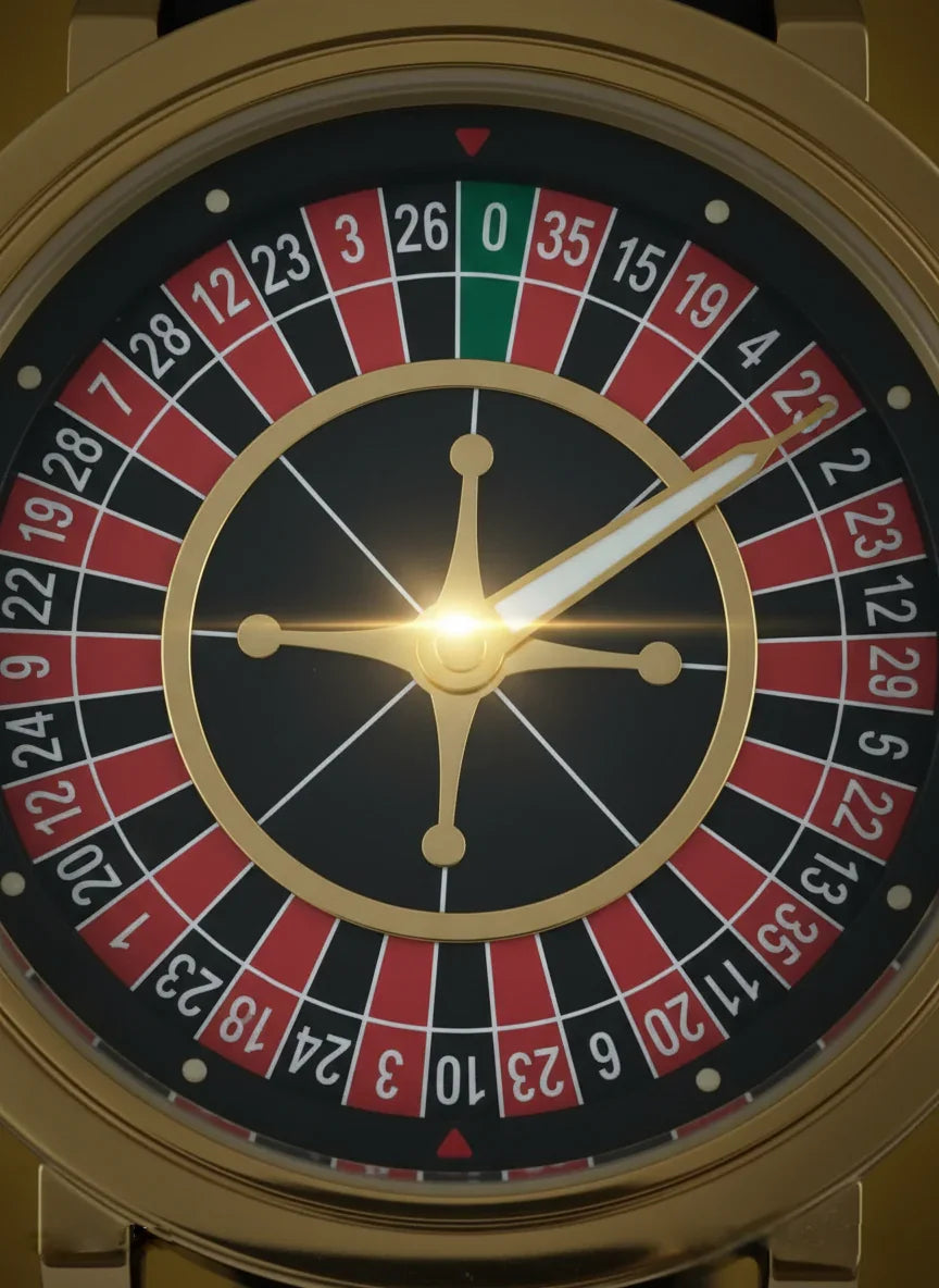 Ultimate Roulette Wheel Casino-Inspired Men's Watch