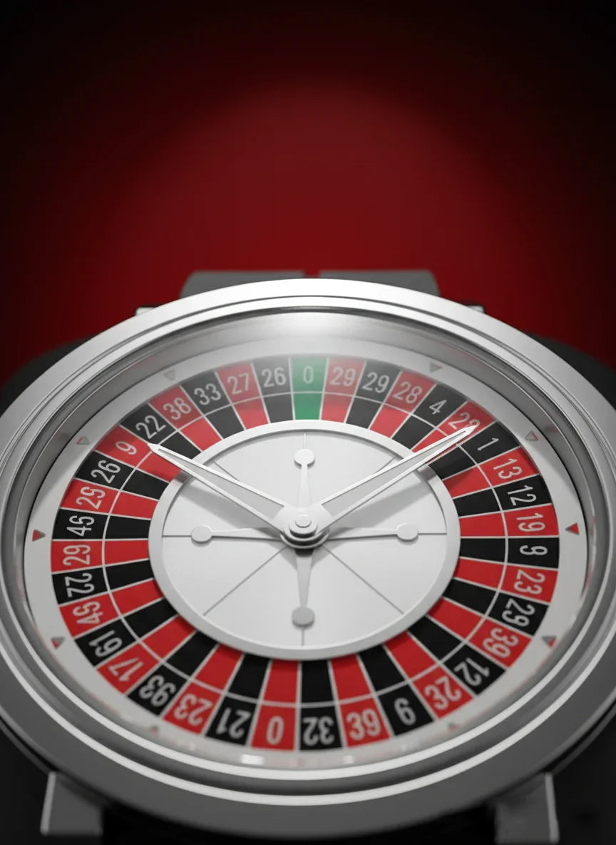 Ultimate Roulette Wheel Casino-Inspired Men's Watch