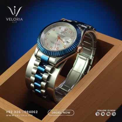 Rolex Oyster Perpetual Day Datejust Stainless Steel Watch